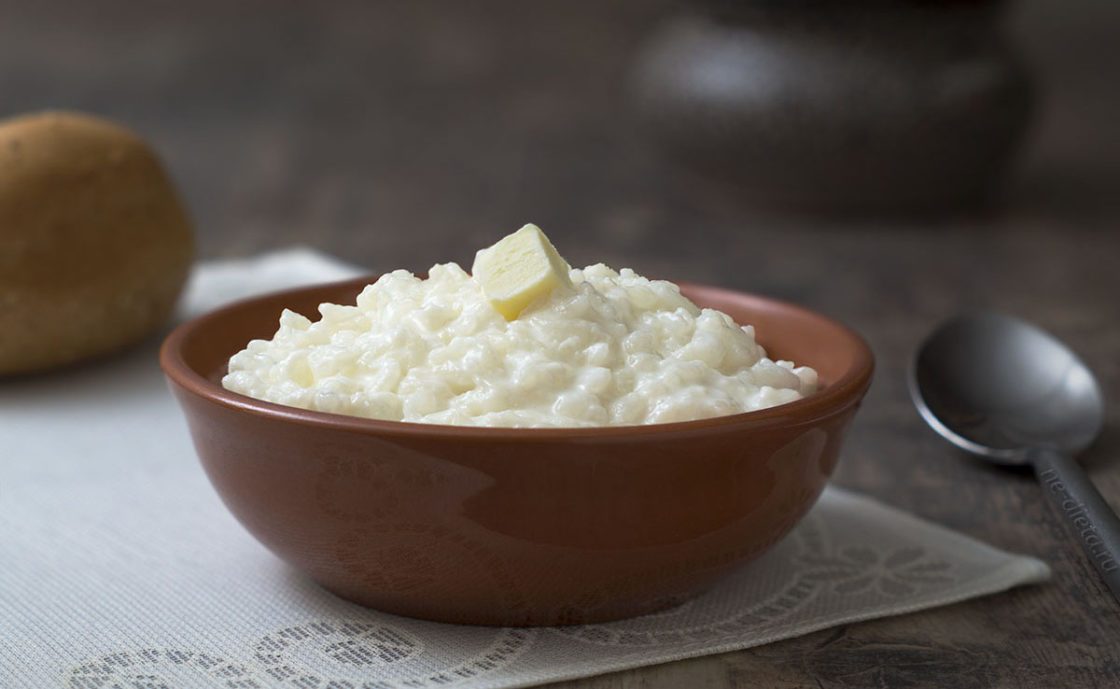 Классическая рисовая каша на молоке