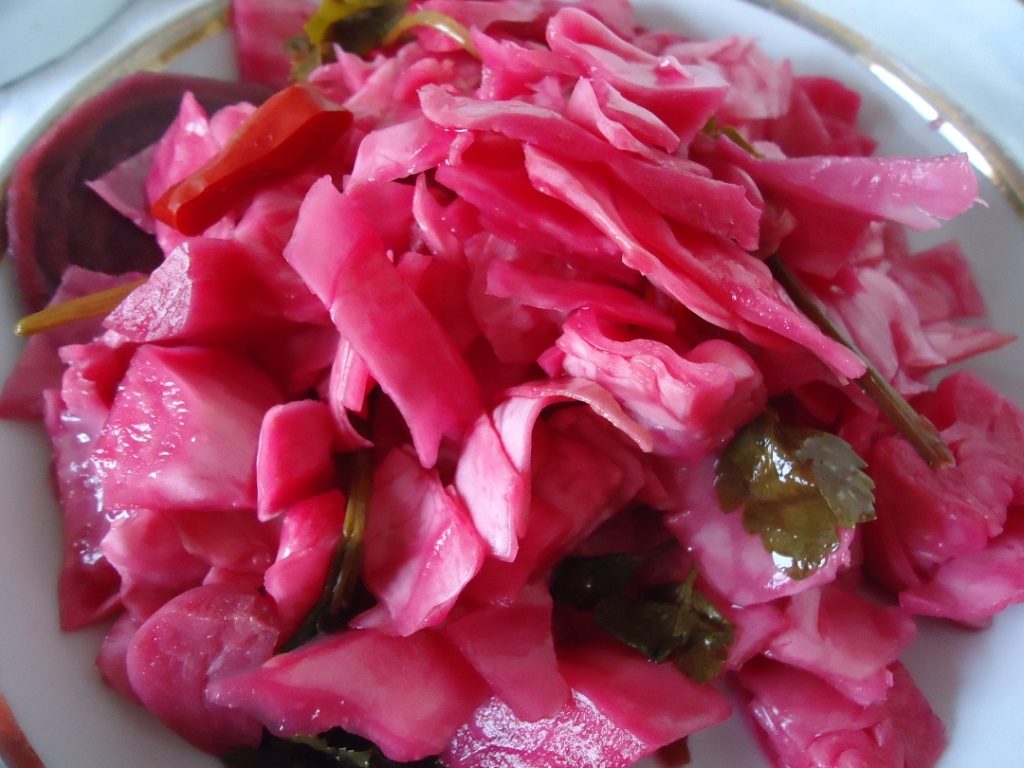 Розовая капуста