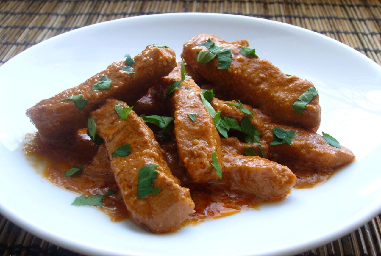 Мясо свинины с подливкой из сметаны