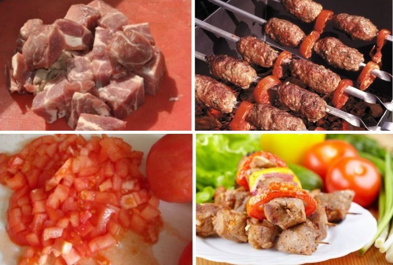 Помидоры и лук насыщают мясо соком