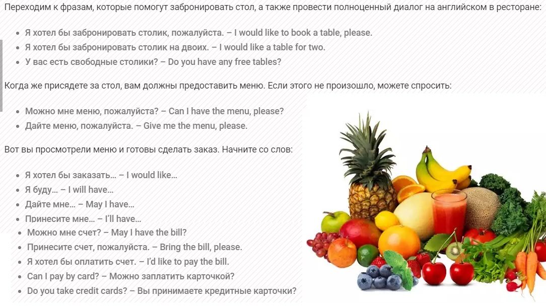 Вокабуляр темы