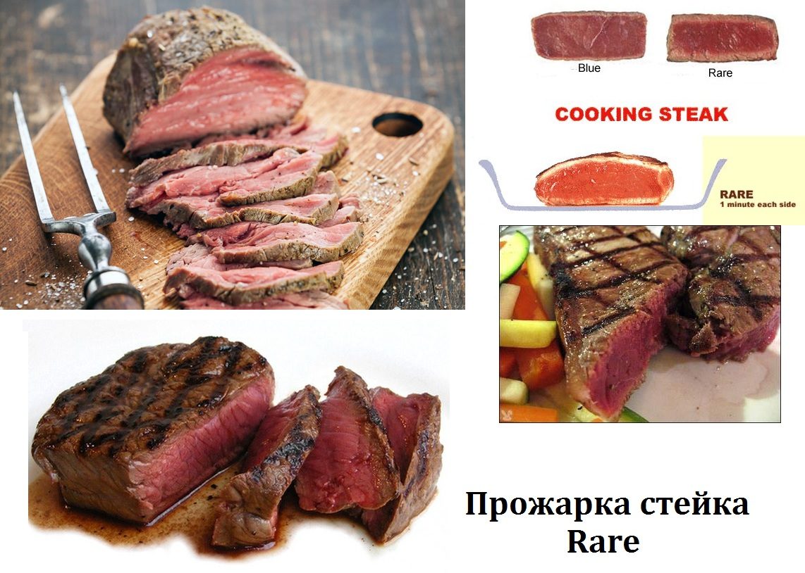 Стейк rare