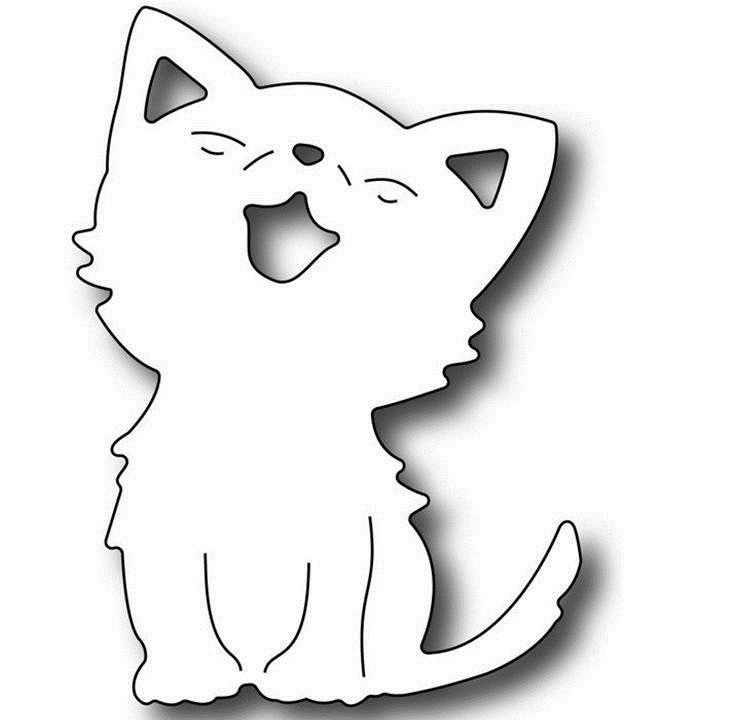 Фигур ажурного кота для украшения окна на новый год