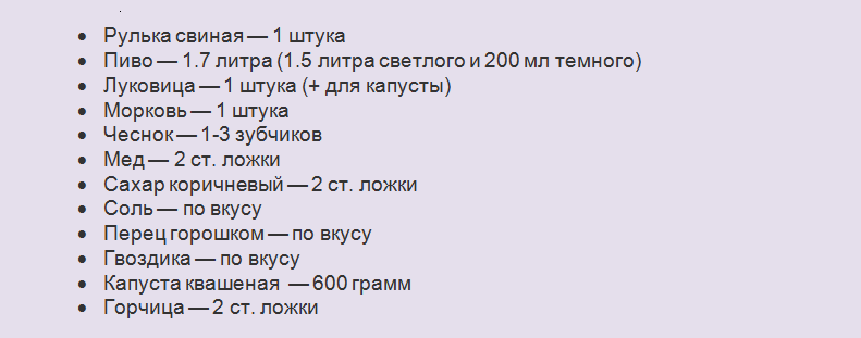 Понадобятся такие продукты