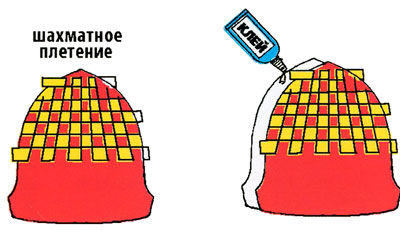 Переплетаем полоски