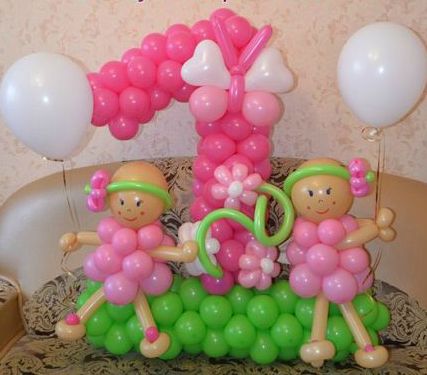 Единичка из круглых шаров