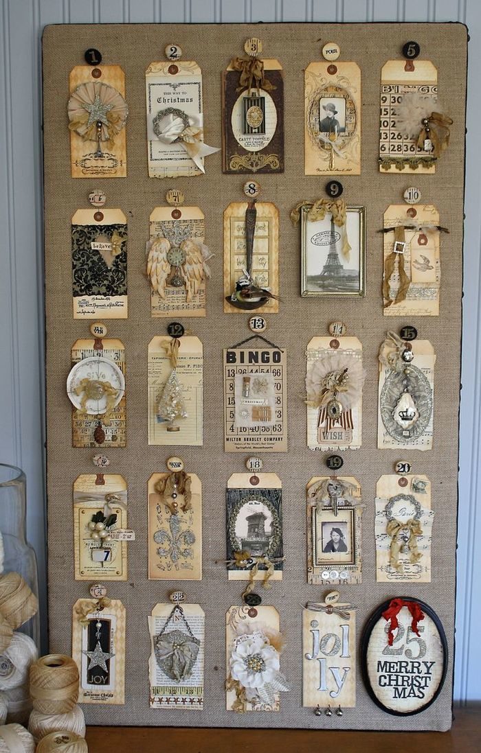 Винтажный адвент-календарь