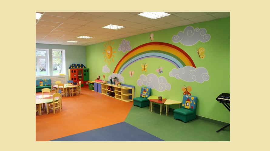 Красивое оформление группы «радуга»