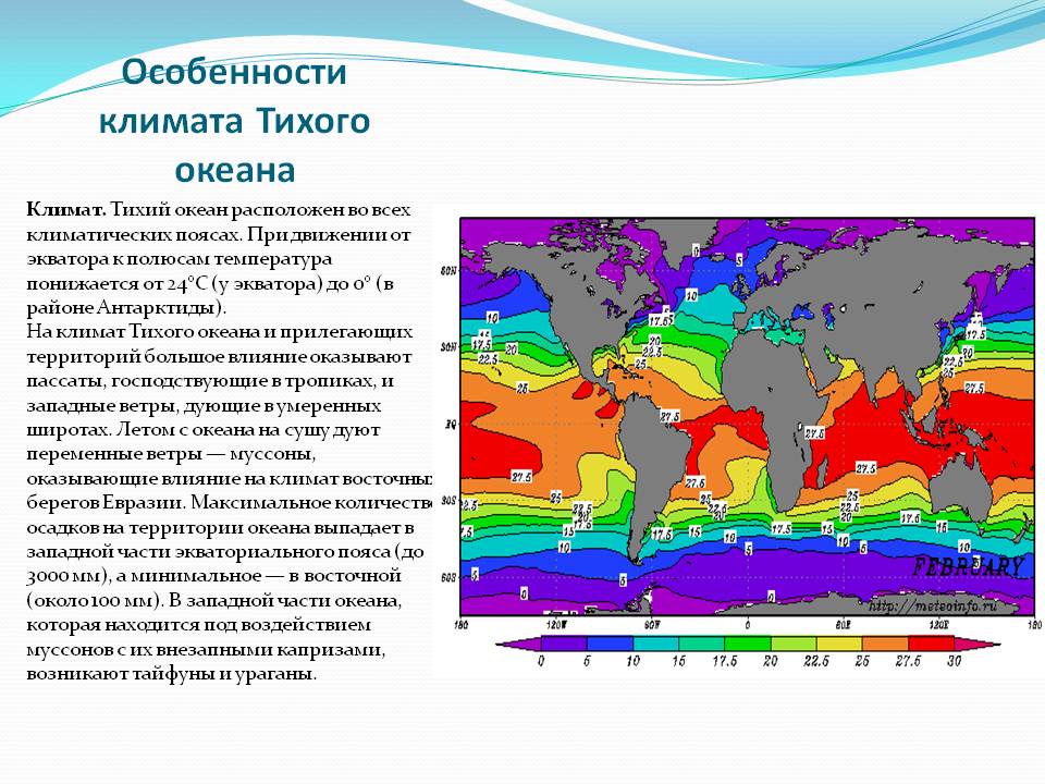 Особенности океана