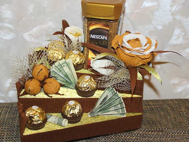 Сладкие, вкусные подарки на Новый год своими руками из конфет, шоколадок, сладостей: идеи, фото. Как сделать новогодние сладкие подарки друзьям, коллегам, детям своими руками из конфет, шоколада, сладостей: идеи для школы, детского сада, схемы, шаблоны, фото