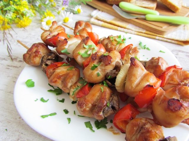 Шашлык, мясо на шпажках: лучшие рецепты мясных фуршетных закусок. Как вкусно приготовить шашлычки из свинины, курицы, индейки, говядины, фарша, красной рыбы, креветок на шпажках: рецепты. Как красиво подать шашлычки на шпажках к праздничному столу?