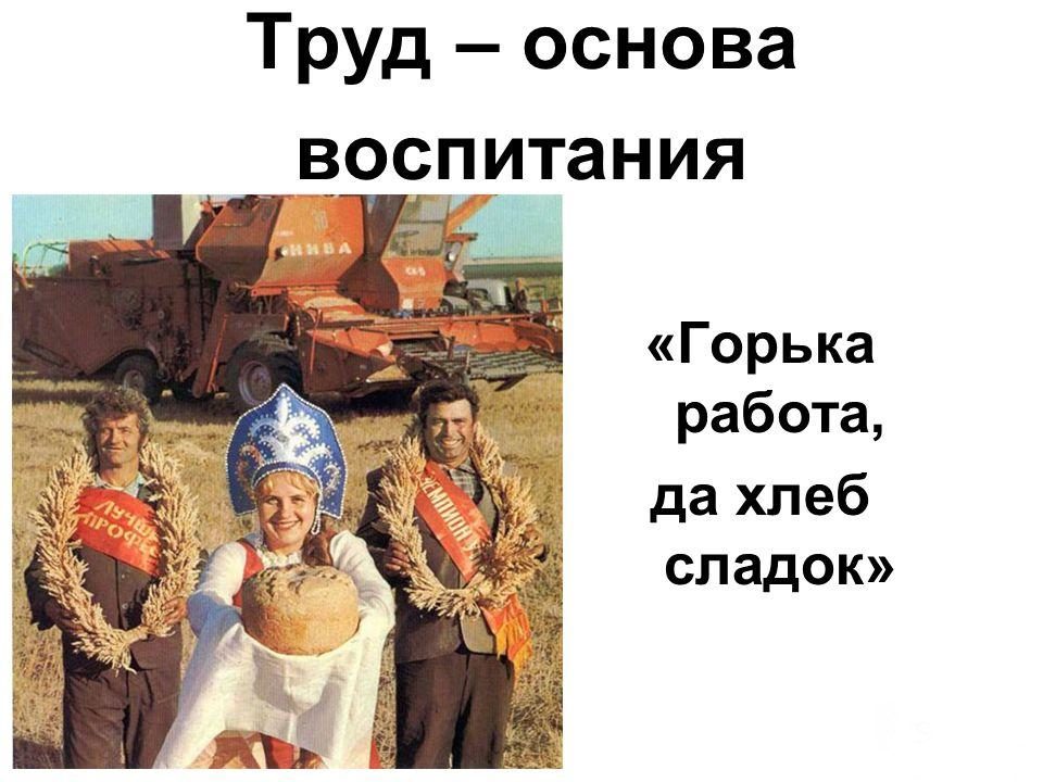 Важно стремиться к труду