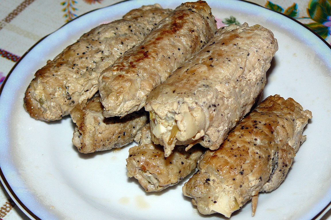 Пальчики из свиного мяса