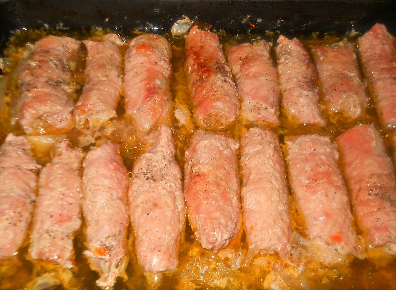 Мясные пальчики в духовке