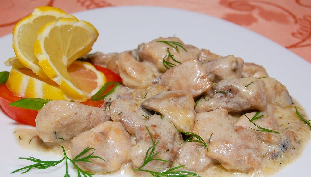 Фрикасе из курицы - быстро и вкусно