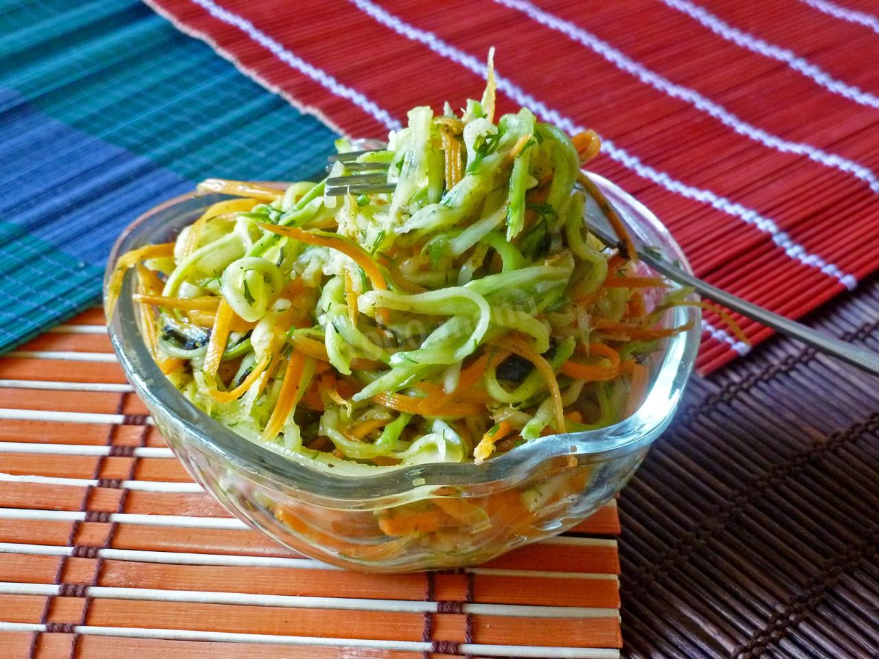 Вкусная и сочная закуска из кабачков