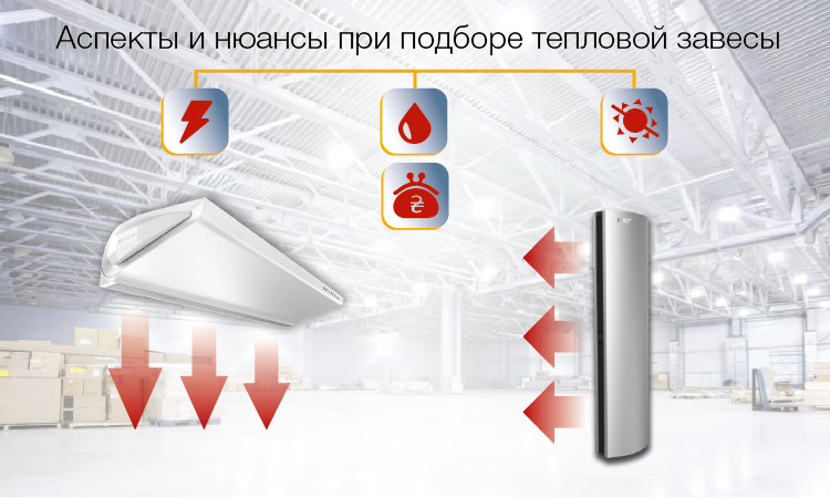 Важные нюансы при выборе тепловой завесы