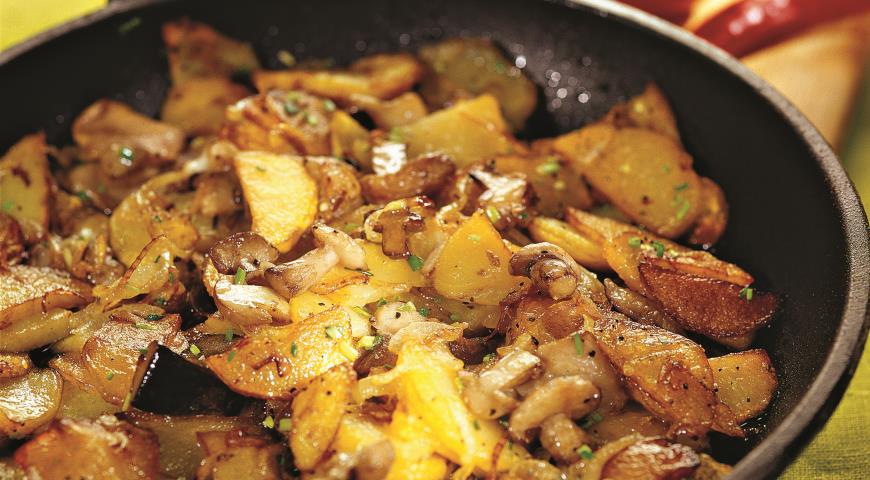 Маслята с картофелем