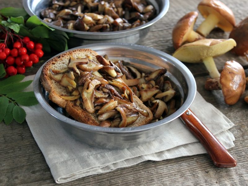 Грибочки с луком