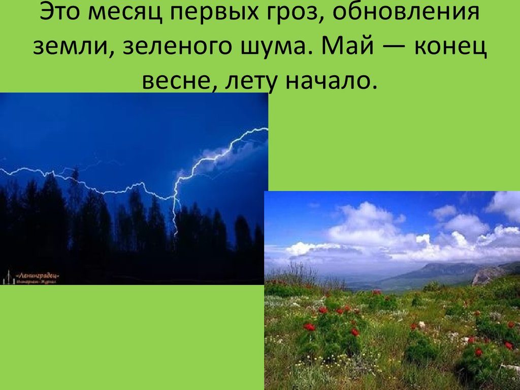 Приметы последнего месяца весны
