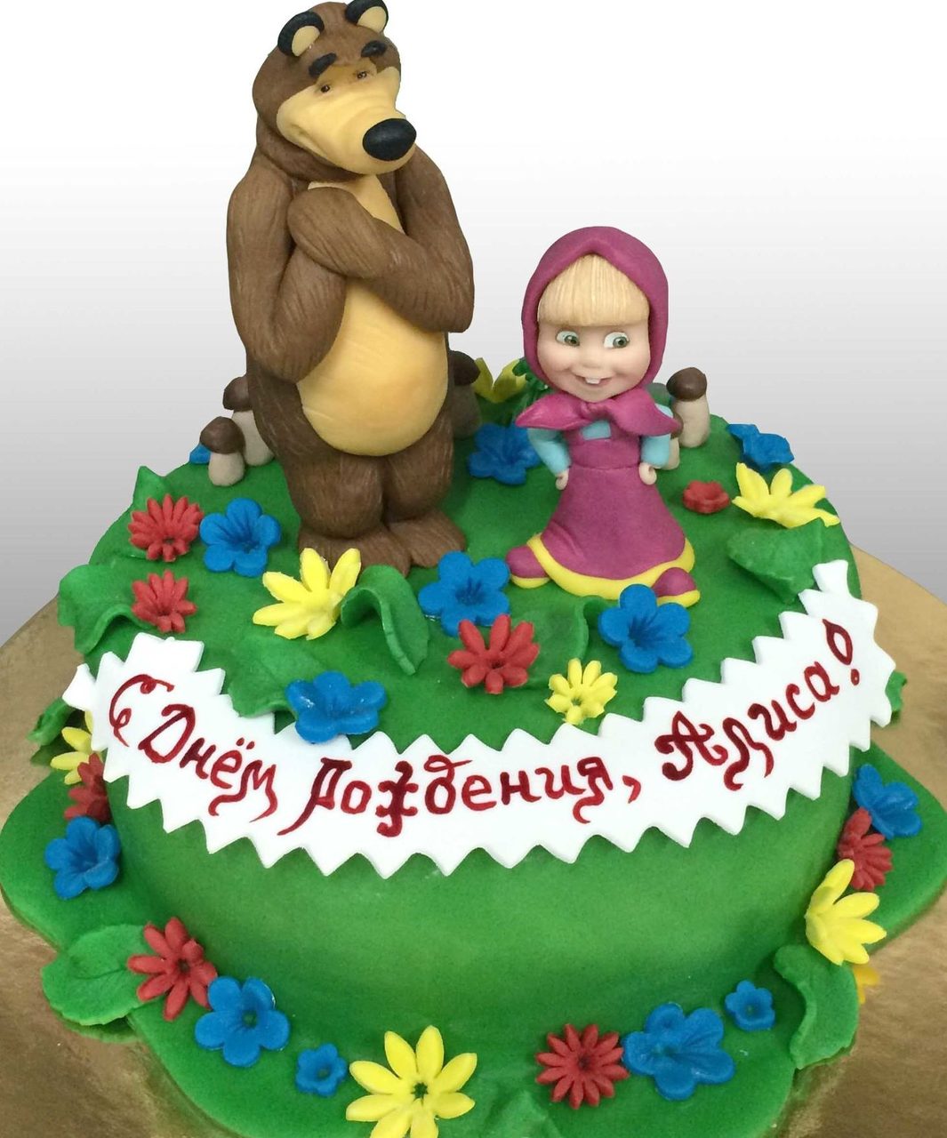 Торт 2 маша и медведь