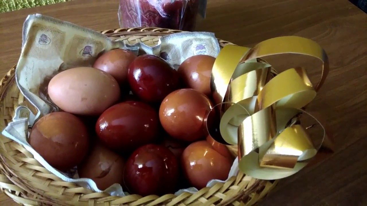 Крашенки с блеском