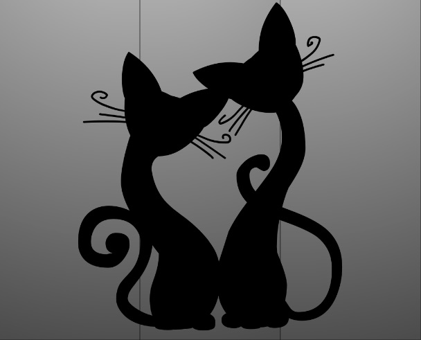 Трафарет-кошки-шаблон6