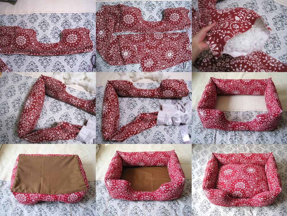 Лежак для собаки пошагово