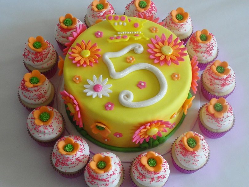 Украшение торта на 5 лет