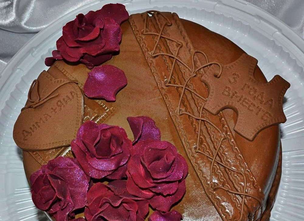 Торт 3 на 3 года свадьбы