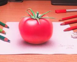 Как нарисовать рисунок 3D, иллюзию карандашом на бумаге: техника создания с пошаговыми пояснениями для начинающих и детей на примере 3D рисунка кошки, бабочки, банана, сердечка, пони, лестницы