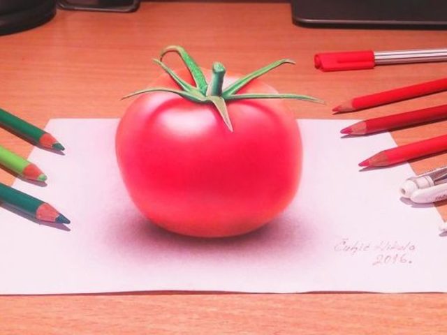Как нарисовать рисунок 3D, иллюзию карандашом на бумаге: техника создания с пошаговыми пояснениями для начинающих и детей на примере 3D рисунка кошки, бабочки, банана, сердечка, пони, лестницы