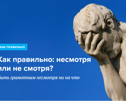 «Несмотря на то что» или «не смотря на то что»: как писать? «Несмотря на» — как пишется: слитно или раздельно, примеры предложений