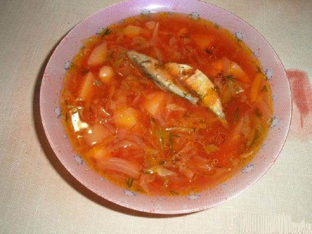 Щи с пекинской, цветной капустой и из рыбных консервов в томатном соусе со свежей капустой: лучшие рецепты