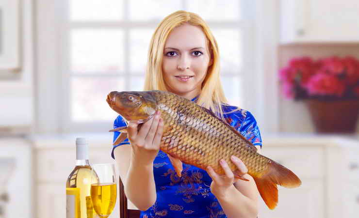 На рыбке
