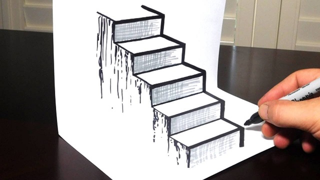 Рисунок 3d лестницы
