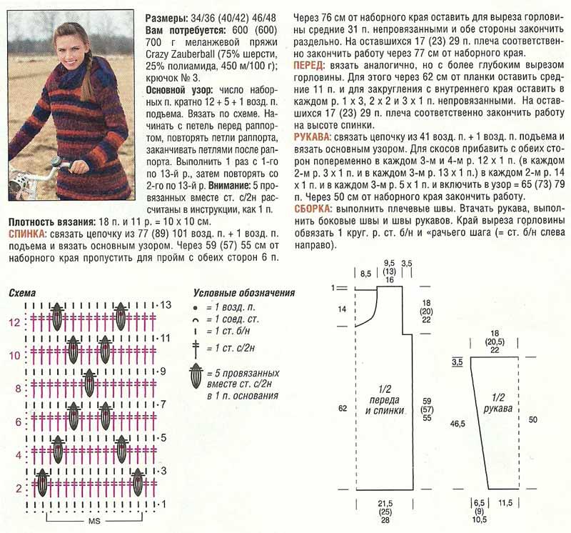 Женский полосатый свитер