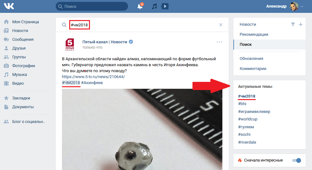 Популярные хэштеги
