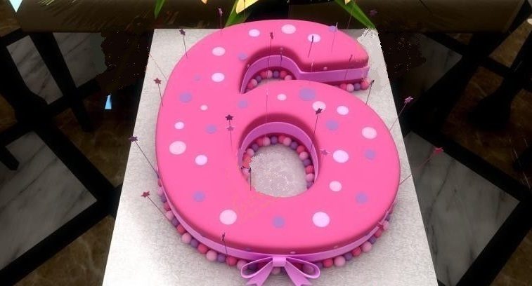 Торт 6 на 6 лет свадьбы
