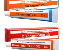 Стелланин ПЭГ: состав, фармакологическое действие, показания, противопоказания, инструкция по применению, эффективность, цена, отзывы. Как мазь Стелланин ПЭГ взаимодействует с другими лекарственными препаратами?