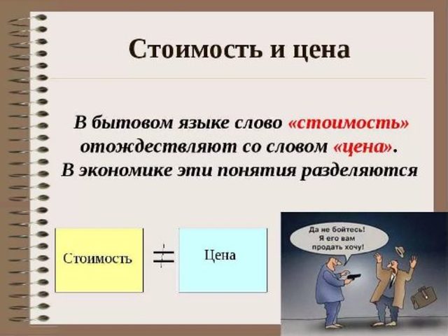 Цена и стоимость: в чем разница?