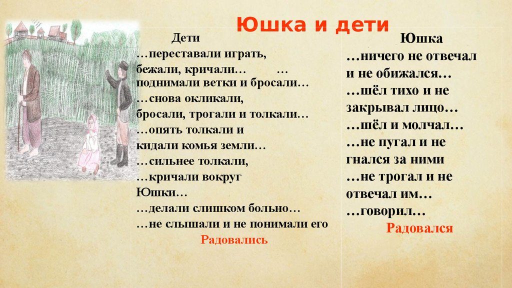 Юшка и дети