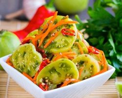 Зеленые помидоры по-корейски: самый вкусный рецепт