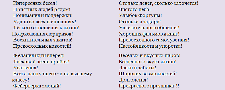 Пожелания