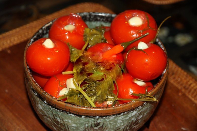 С чесночком