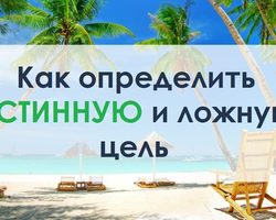 Какая разница между истинной и ложной целью?