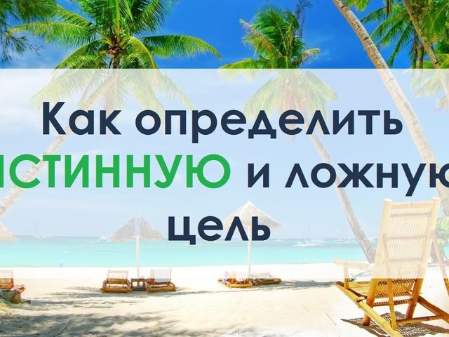 Какая разница между истинной и ложной целью?