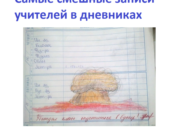 Самые смешные и нелепые записи учителей в дневнике, тетради: фото