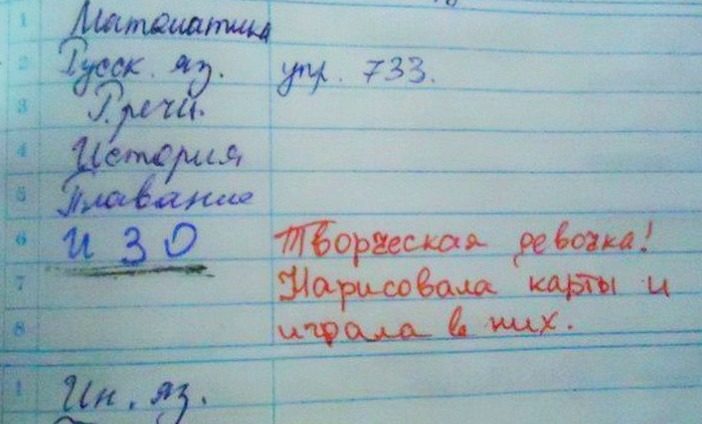 Самые смешные и нелепые записи учителей