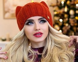 Шапка кошка спицами: 4 схемы вязания, описание